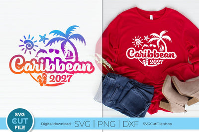 2027 Caribbean svg - Caribbean Vacation or Trip svg SVG SVG Cut File 