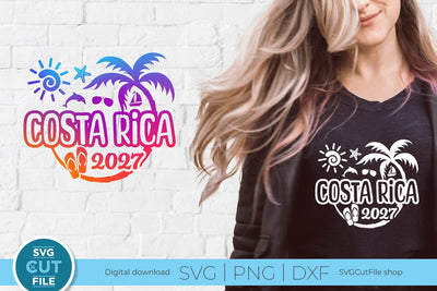 2027 Costa Rica svg - Costa Rica Vacation or Trip svg SVG SVG Cut File 