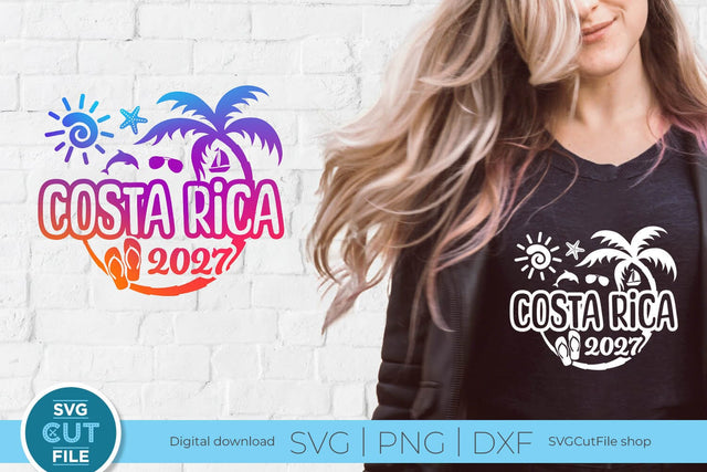 2027 Costa Rica svg - Costa Rica Vacation or Trip svg SVG SVG Cut File 