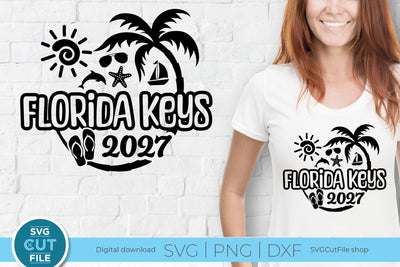 2027 Florida Keys svg - Florida Vacation or Trip SVG SVG Cut File 
