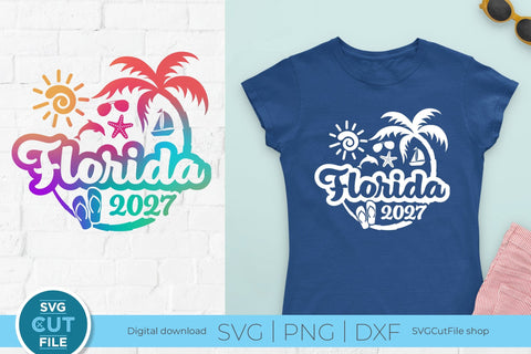 2027 Florida svg - Great for a Florida Vacation or Trip SVG SVG Cut File 