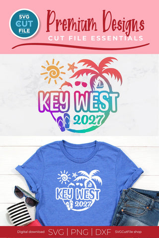 2027 Key West svg - Key West Florida Vacation or Trip SVG SVG Cut File 