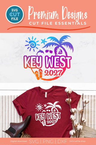 2027 Key West svg - Key West Florida Vacation or Trip SVG SVG Cut File 