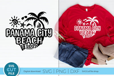 2027 Panama City Beach svg - Panama City Florida Vacation or Trip Design SVG SVG Cut File 