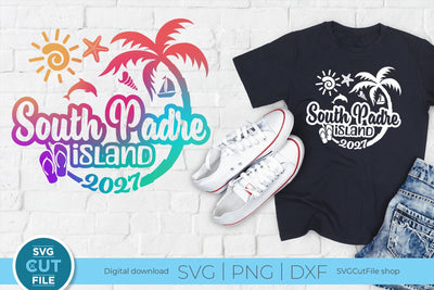 2027 South Padre Island Texas svg - South Padre TX Vacation or Trip Design SVG SVG Cut File 