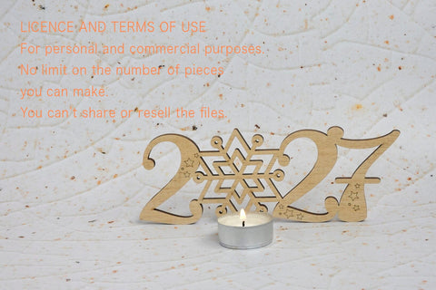 2027 Vector File for Laser Cutter. SVG MaramadeLaser 