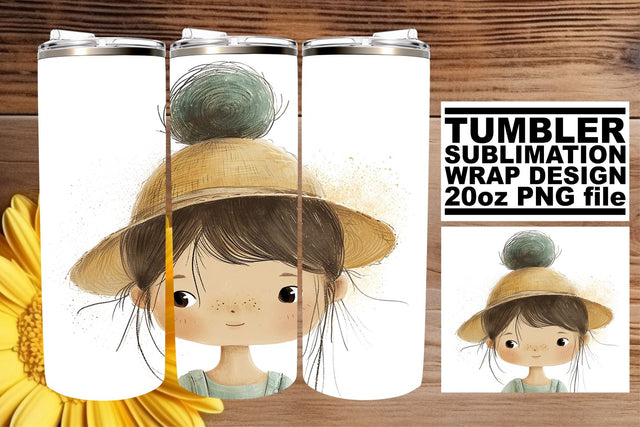 20oz Boho Kids Sublimation Tumbler Patterns Sublimation afrosvg 