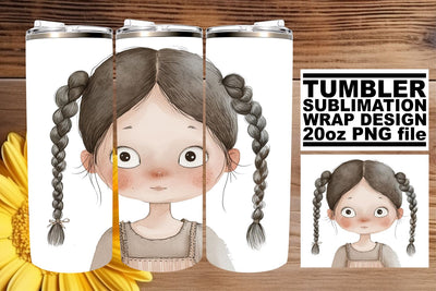 20oz Boho Kids Tumbler Graphics - Playful Sublimation Sublimation afrosvg 