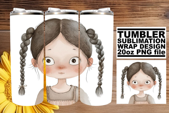 20oz Boho Kids Tumbler Graphics - Playful Sublimation Sublimation afrosvg 