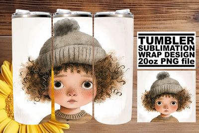 20oz Boho Kids Tumbler Graphics - Sublimation Sublimation afrosvg 