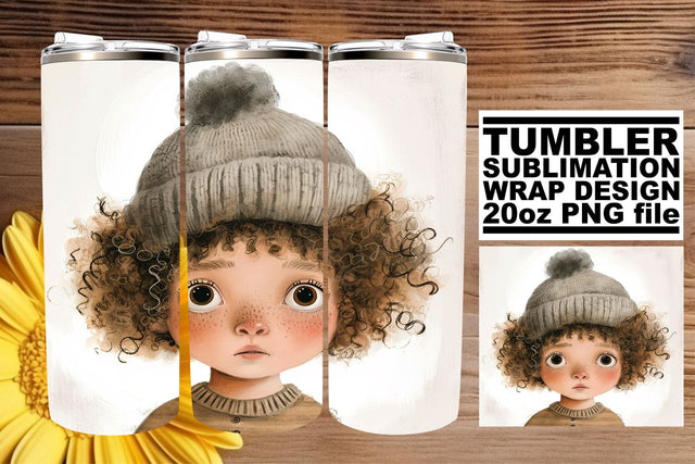 20oz Boho Kids Tumbler Graphics - Sublimation Sublimation afrosvg 