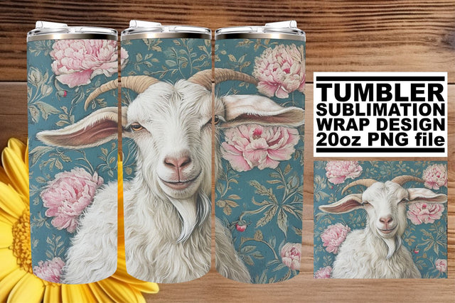 20oz Farm Animals & Floral Pattern Wrap - Sublimation Sublimation afrosvg 