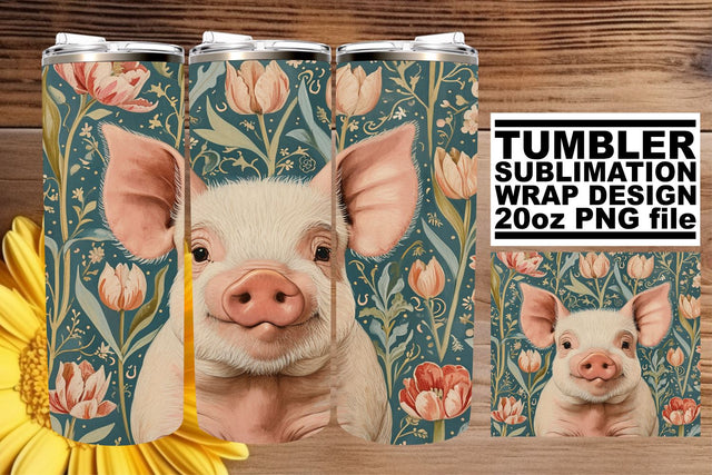 20oz Farmyard Delight Tumbler Wrap - Sublimation Sublimation afrosvg 