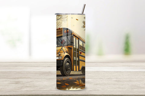 20oz Skinny Tumbler Wrap for Bus Driver Mom Sublimation FloridPrintables 