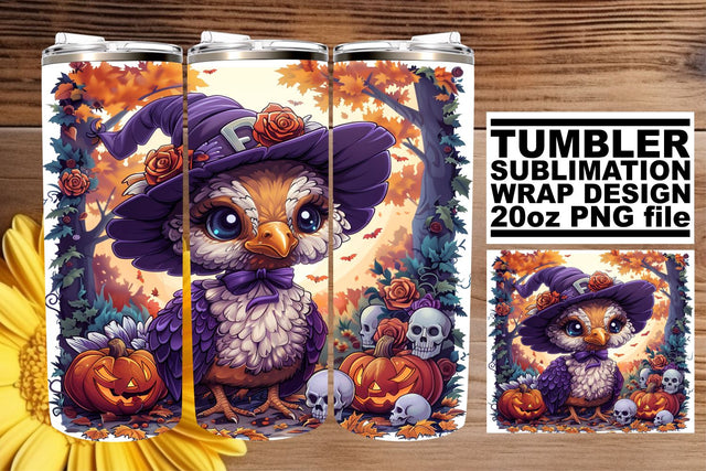 20oz Tumbler Wrap - Autumn Thanksgiving Turkey Sublimation afrosvg 