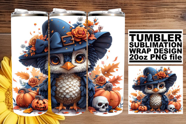 20oz Tumbler Wrap - Autumn Turkey Sublimation Design Sublimation afrosvg 