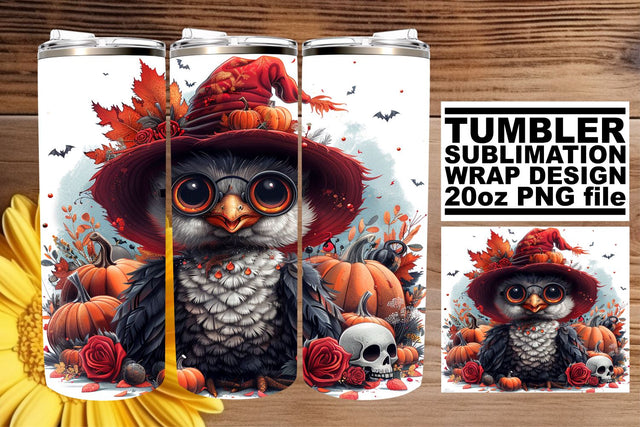20oz Tumbler Wrap: Autumn Turkey Sublimation Sublimation afrosvg 