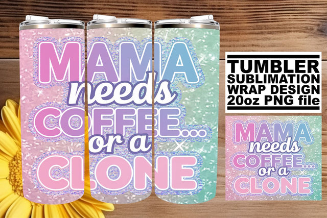 20oz Tumbler Wrap Funny Glitter Sublimation afrosvg 