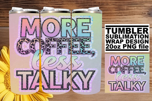 20oz Tumbler Wrap Glitter Coffee Sublimation afrosvg 