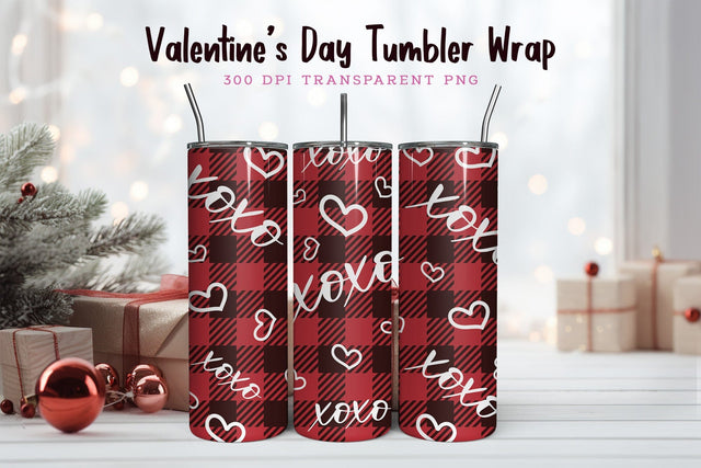20oz Valentines Day Skinny Tumbler Wrap Sublimation CraftLabSVG 