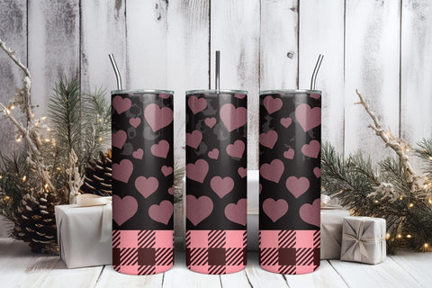 20oz Valentines Day Tumbler Wrap Design Sublimation CraftLabSVG 
