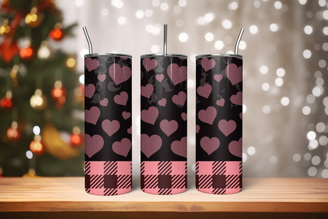 20oz Valentines Day Tumbler Wrap Design Sublimation CraftLabSVG 