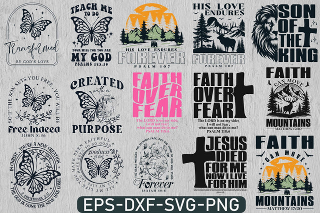21 Jesus SVG Design Bundle , Religious Svg, Christian Svg, Jesus Svg, Bible Verses Svg, Faith Svg SVG DesignDestine 