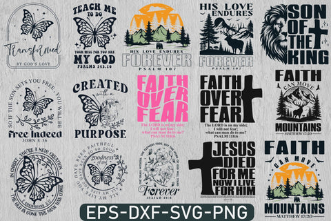 21 Jesus SVG Design Bundle , Religious Svg, Christian Svg, Jesus Svg, Bible Verses Svg, Faith Svg SVG DesignDestine 