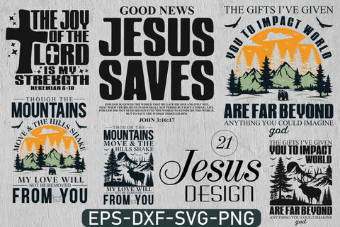 21 Jesus SVG Design Bundle , Religious Svg, Christian Svg, Jesus Svg, Bible Verses Svg, Faith Svg SVG DesignDestine 