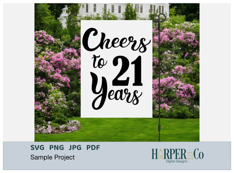 21 Year SVG PNG Cut EPS File SVG HarperNCo 