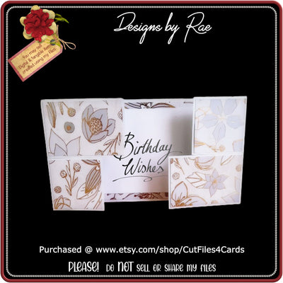 2410 Unique Front Closure Card *Multiple Machine Formats* SVG Designs by Rae 