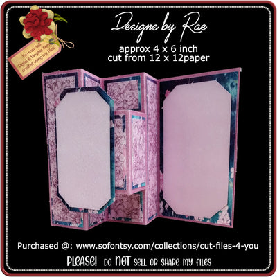 2423 Special Fold Card *Multiple Machine Formats* SVG Designs by Rae 