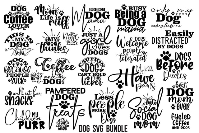 25 Dog Design SVG Bundle SVG orpitasn 