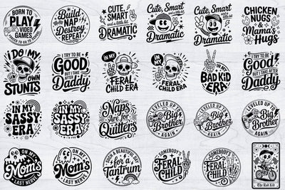 25 Toddler SVG Bundle, Funny Toddler Svg, Kids Shirt Clipart SVG Creativeart88 