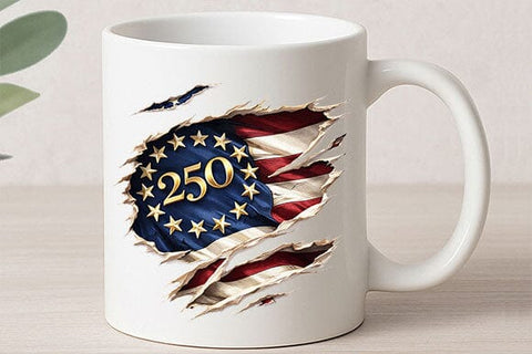 250 Anniversary Flag PNG | Patriotic American Heritage Shirt Design SVG BillahCrafts 