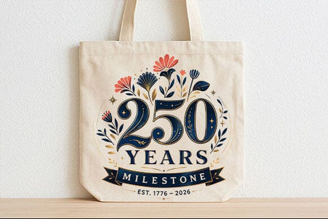 250 Years Anniversary PNG America 1776 2026 Patriotic Milestone Digital Download SVG BillahCrafts 