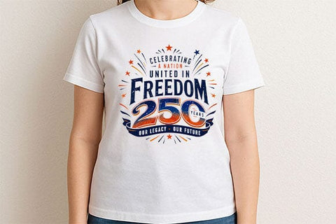 250 Years Freedom PNG | Patriotic Celebration Sublimation Design SVG BillahCrafts 