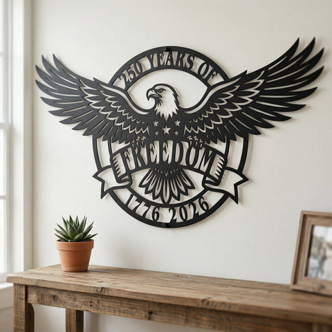 250 Years of Freedom Laser SVG, Patriotic Laser Cut Wall Art, 1776–2026 Independence Decor, 250th Anniversary, CNC Glowforge Cricut Svg Dxf SVG HappyDesignStudio 