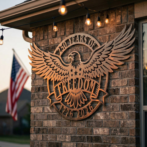 250 Years of Freedom Laser SVG, Patriotic Laser Cut Wall Art, 1776–2026 Independence Decor, 250th Anniversary, CNC Glowforge Cricut Svg Dxf SVG HappyDesignStudio 