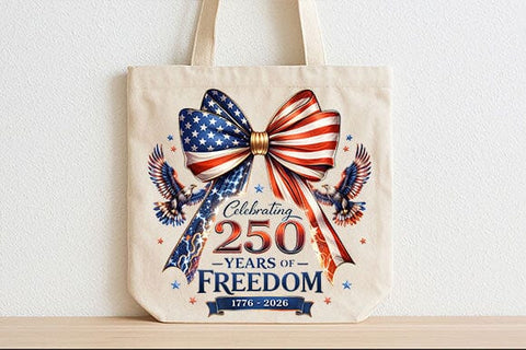 250 Years of Freedom PNG Patriotic Bow Sublimation PNG Digital Download SVG BillahCrafts 