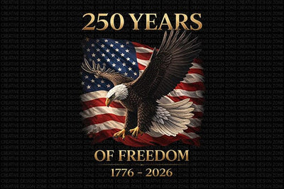 250 Years of Freedom PNG Patriotic Eagle American Heritage Shirt Design SVG BillahCrafts 