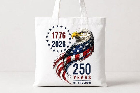 250 Years of Freedom PNG Patriotic Eagle Sublimation Design SVG BillahCrafts 