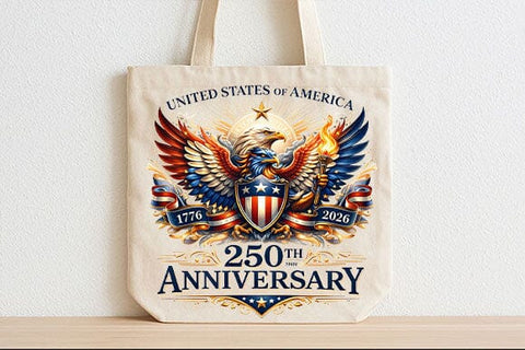 250th Anniversary PNG Patriotic Eagle Crest Sublimation Design Digital Download SVG BillahCrafts 