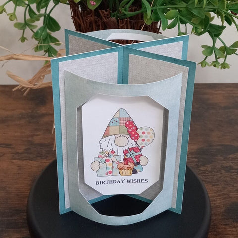 2514 Gnome Gifts | Way Folded Card | Multiple Machine Formats SVG Designs by Rae 