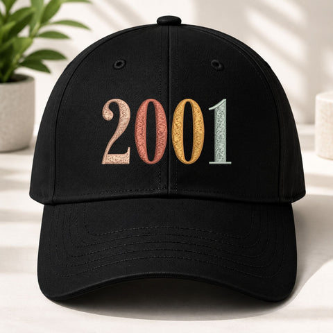 25th Birthday Embroidery File, Born in 2001 Birthday Gift, 2001 Machine Embroidery Design Embroidery/Applique DESIGNS PatternFeed8 