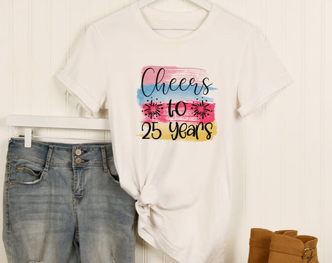 25th Birthday Sublimation Designs Bundle, 6 25th Birthday PNG Files, 25 And Fabulous PNG, Cheers To 25 Years PNG, Hello Twenty Five PNG, Vintage 2000 PNG Sublimation HappyDesignStudio 