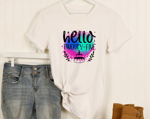 25th Birthday Sublimation Designs Bundle, 6 25th Birthday PNG Files, 25 And Fabulous PNG, Cheers To 25 Years PNG, Hello Twenty Five PNG, Vintage 2000 PNG Sublimation HappyDesignStudio 