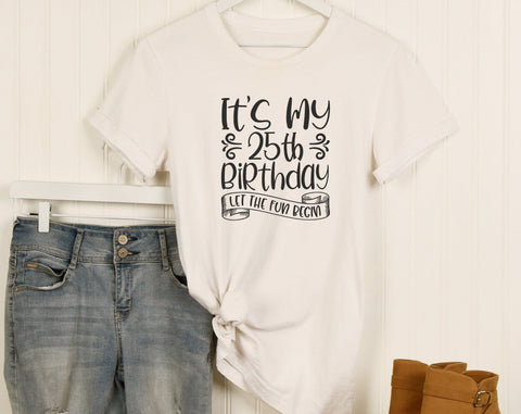 25th Birthday SVG Bundle, 6 Designs, 25th Birthday Shirt SVG, 25 And Fabulous SVG, Cheers To 25 Years SVG, Legend Since 2001 SVG, Vintage 2001 SVG SVG HappyDesignStudio 