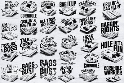 26 Cornhole SVG Bundle, Funny Cornhole Shirt Svg, Cornhole Clipart, Cornhole Game Shirt SVG Creativeart88 