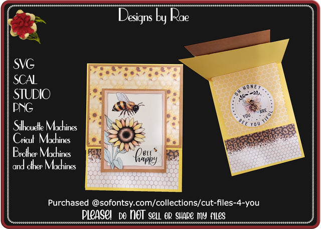 2647 Layered flip Up Pop Up Card | Multiple Machine Formats SVG Designs by Rae 